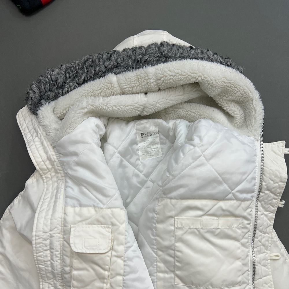 Japanese Military Fur Lined Zip Puffer Flight Jacket - Picture 7 of 16